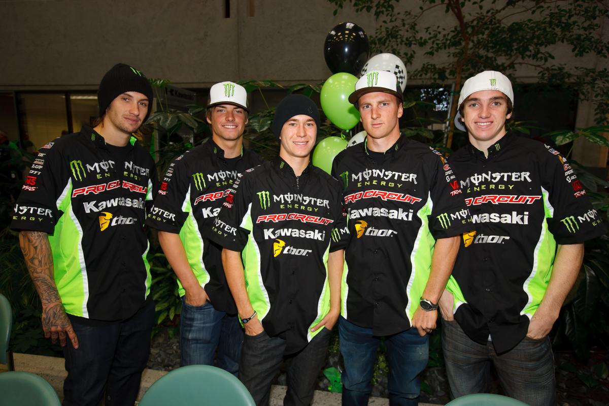 Team Pro Circuit: Hansen, Tickle, Baggett, Rattray, Wilson