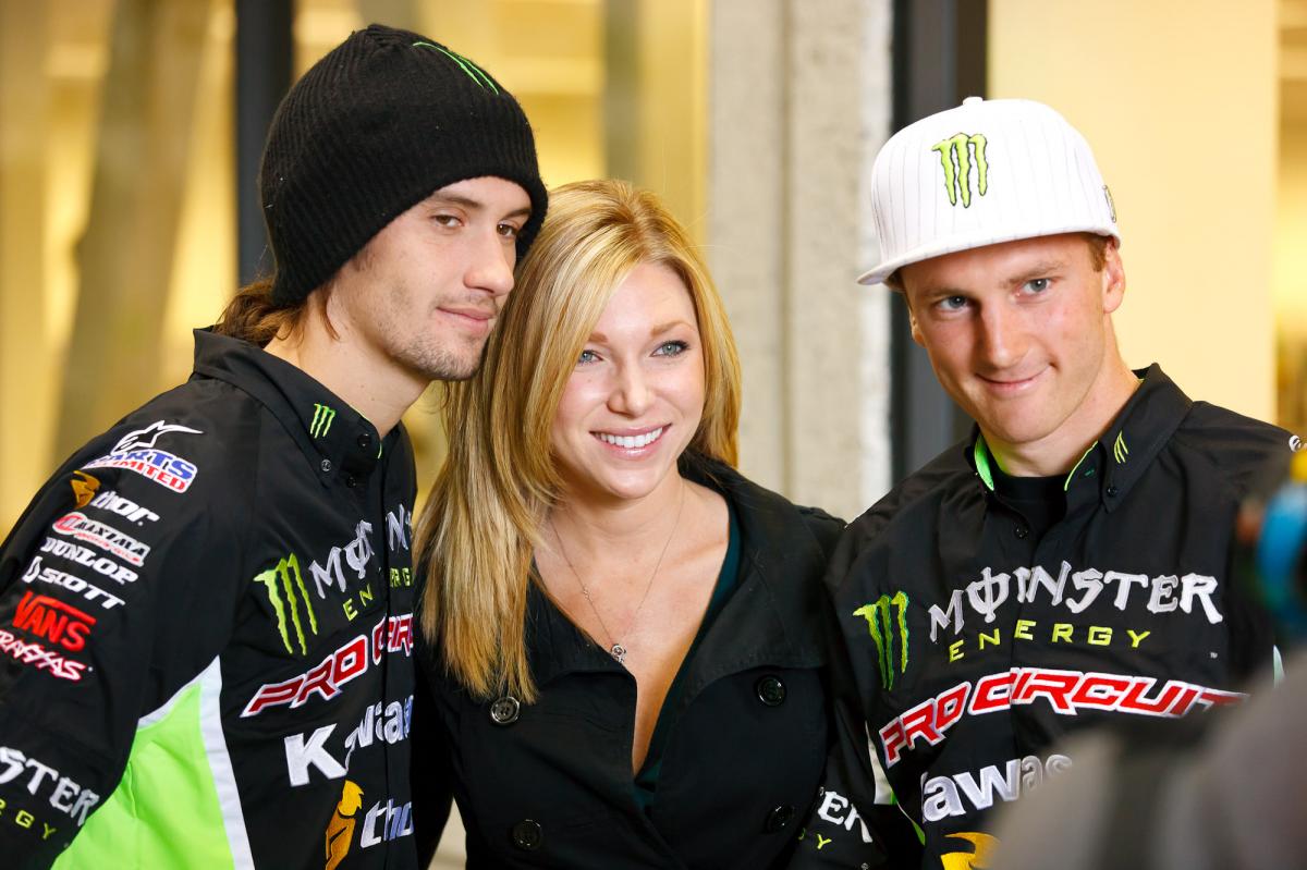 Josh Hansen and Tyla Rattray pose for a photo with the lovely Amanda