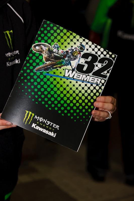 Jake Weimer's get well card was signed by everyone
