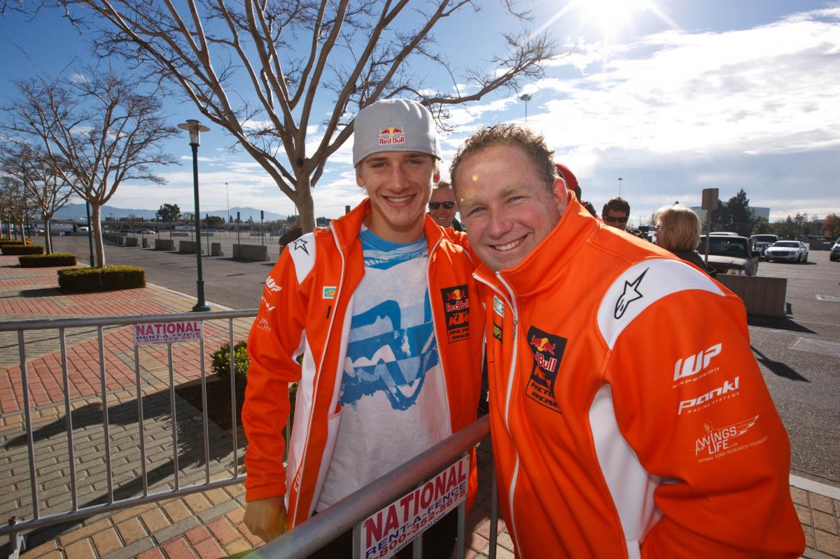 Ken Roczen and Frankie Latham