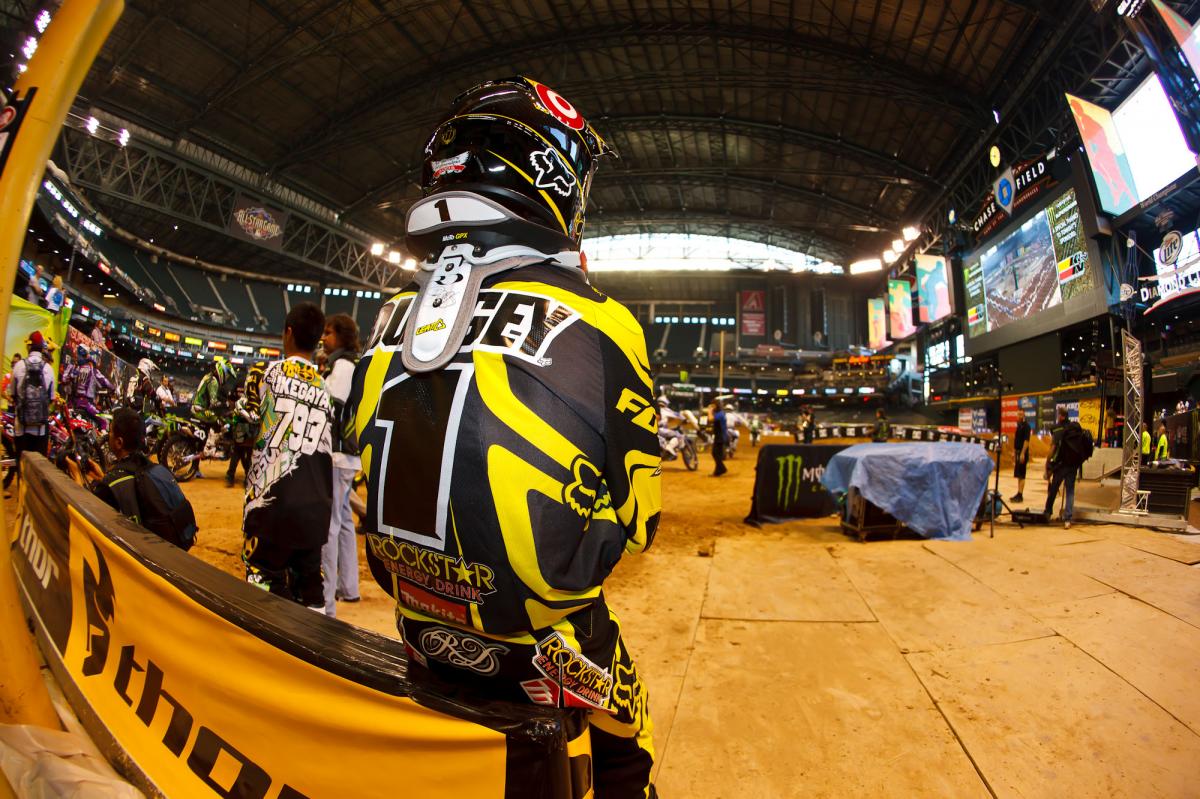 Ryan Dungey waits for second practice