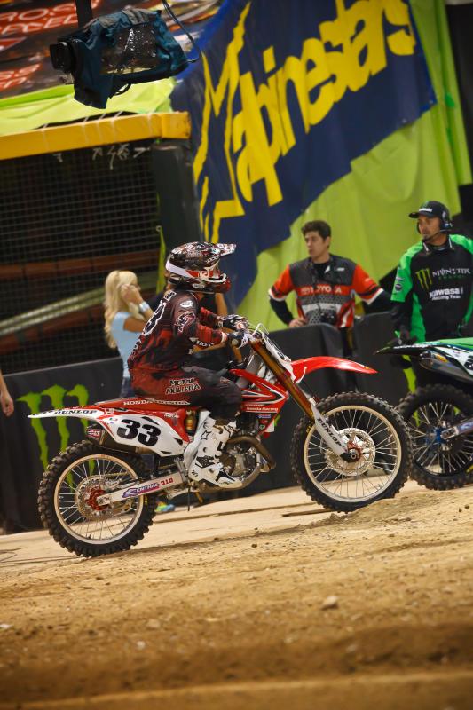 Josh Grant pulls out with a tweaked knee