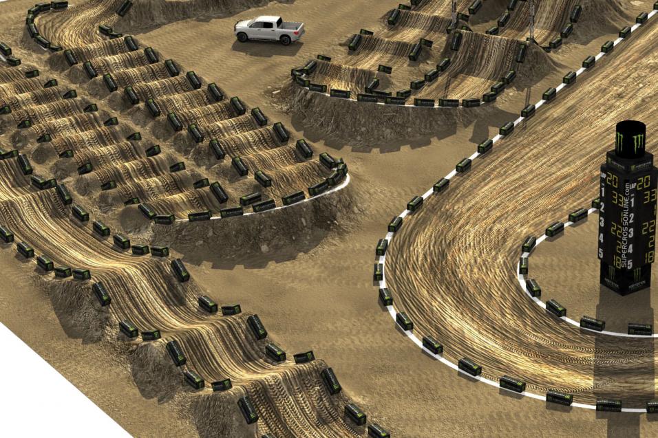 Los Angeles Animated Track Map