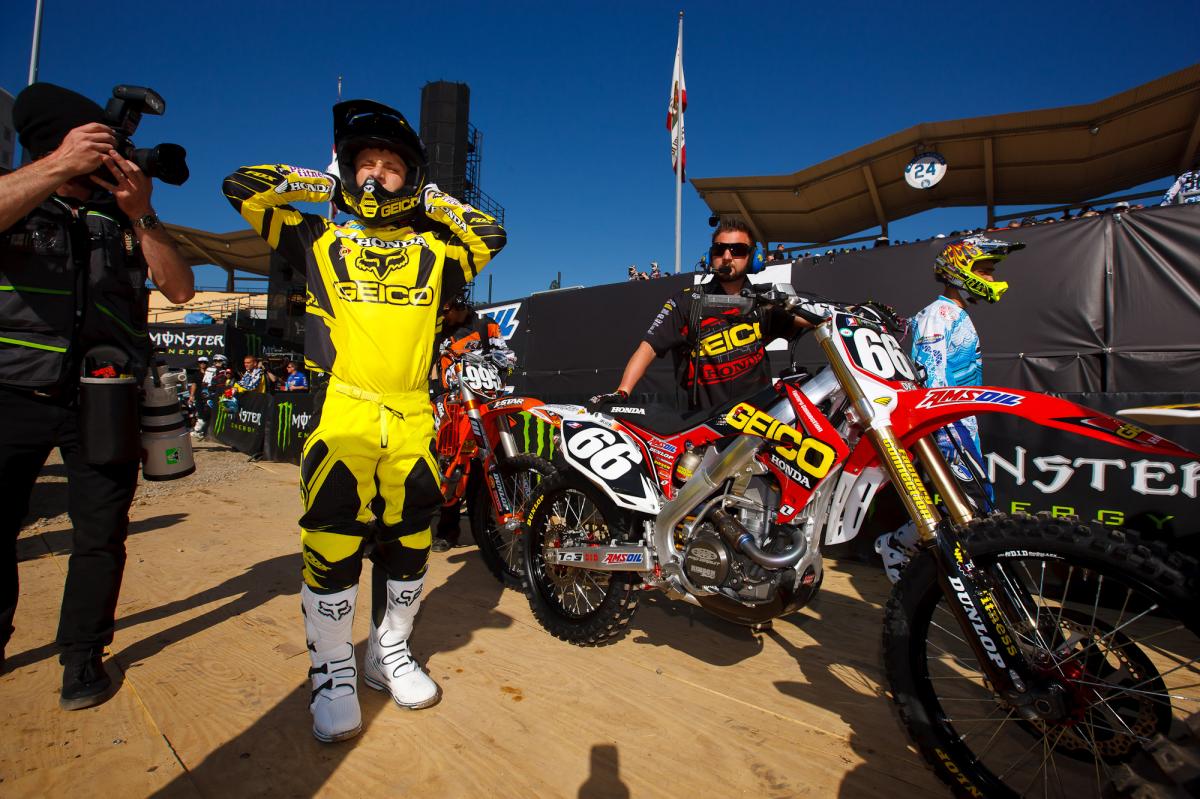 Jimmy Decotis gets ready to practice