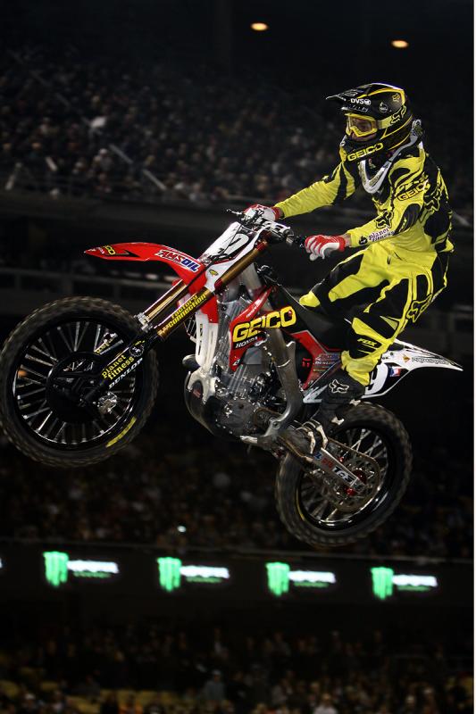 Eli Tomac scored his first ever SX podium in LA