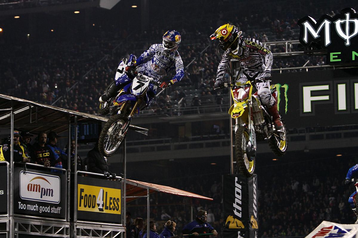 Stewart and Dungey battled for a majority of the night