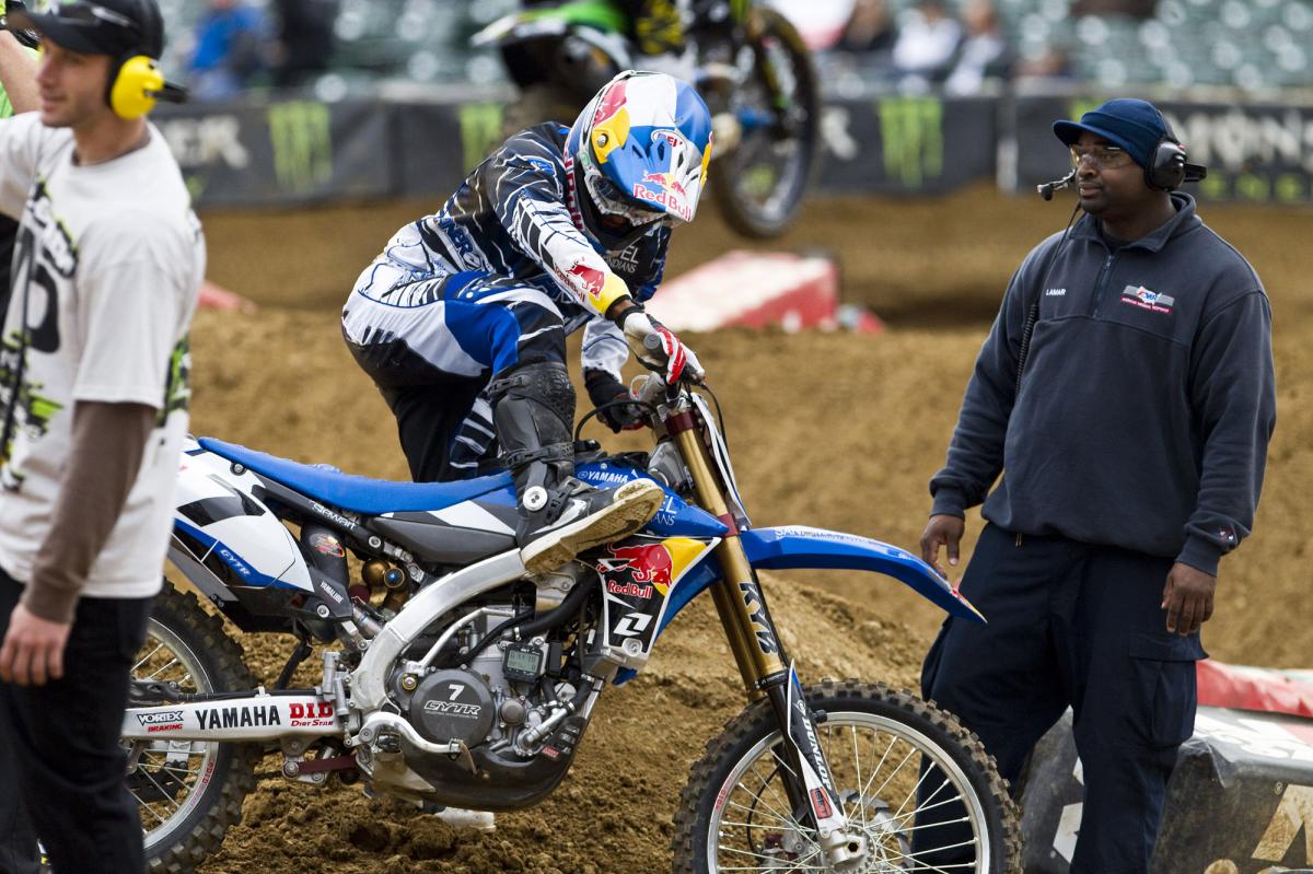 James Stewart crashed in the untimed session, and the first timed session. He elected to not ride the second timed session, but will race tonight.