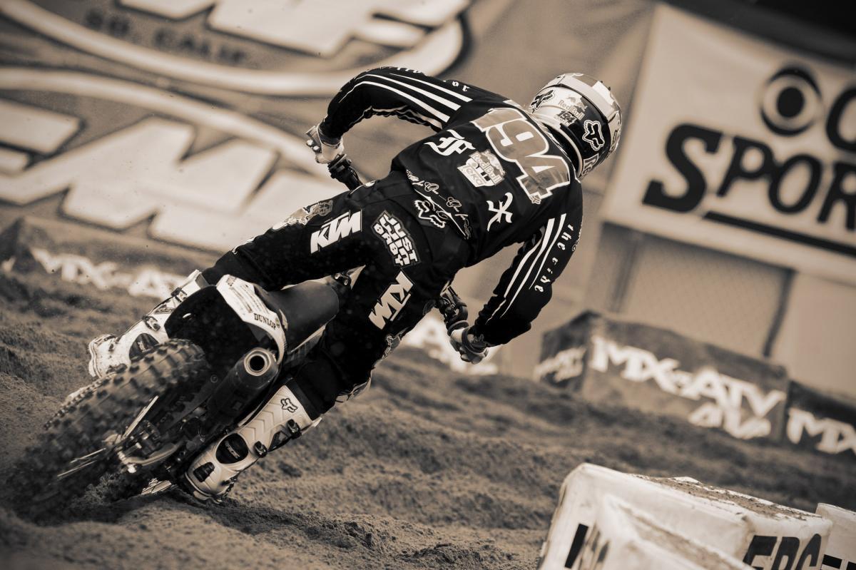 Ken Roczen had a big crash in the first untimed practice session, but he was solid after that.