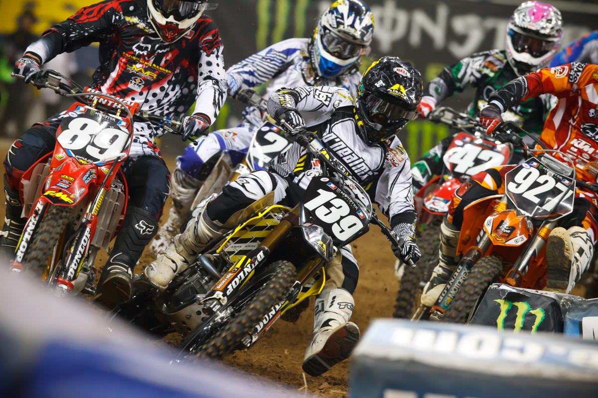 Malcolm Stewart rips a holeshot