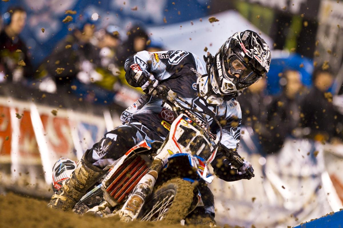 Justin Brayton would struggle in the mud and finish tenth