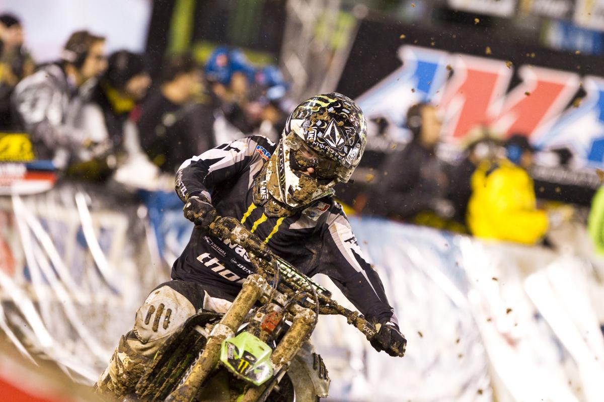 Villopoto lost his front number plate but still managed a seventh place finish