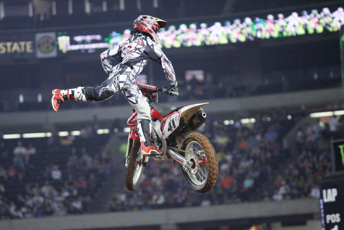 Trey Canard during opening ceremonies. 