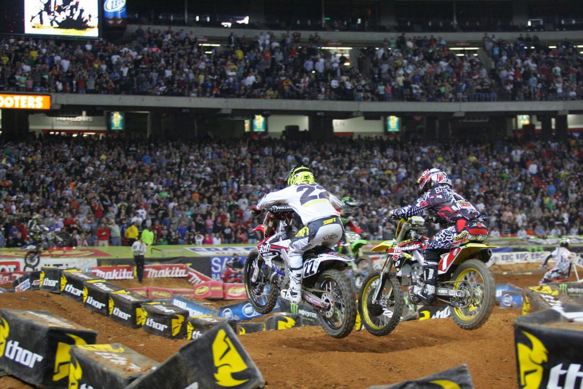 After Reed and Stewart went down, Dungey blitzed by in the whoops. 