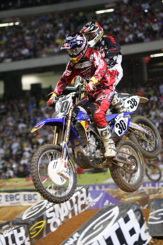 Kyle Regal and Chris Blose battle.