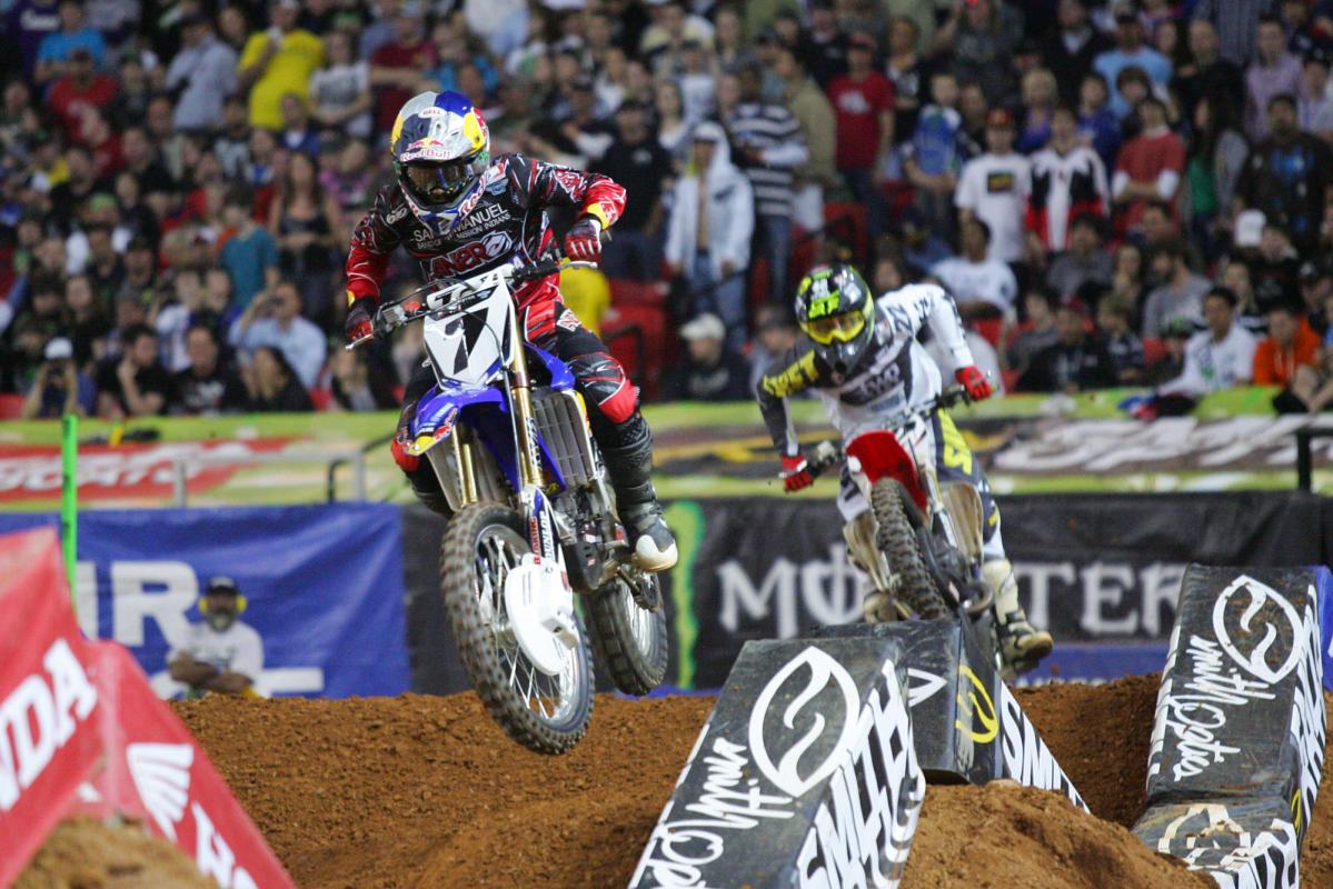 James and Chad battle for the win. 