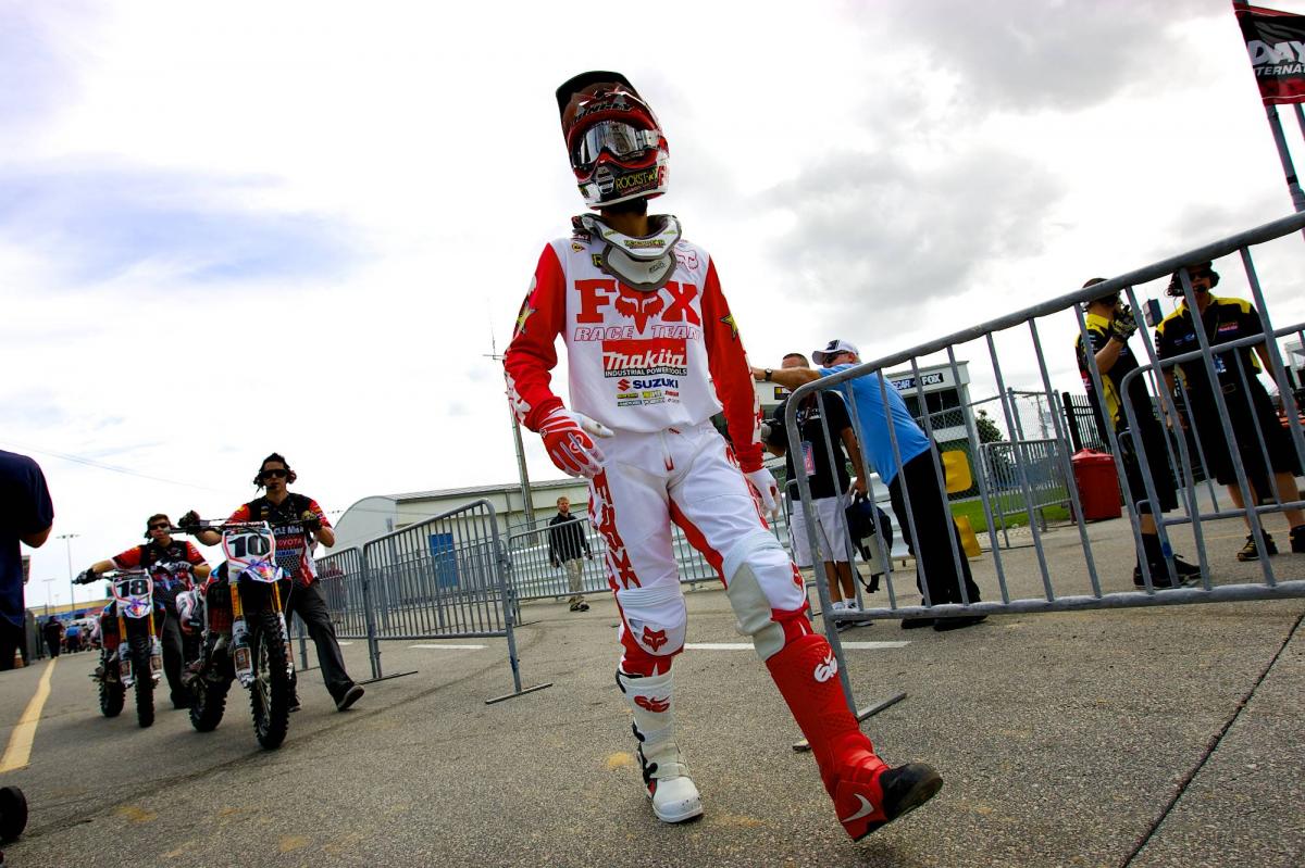 Ryan Dungey in his retro Fox gear