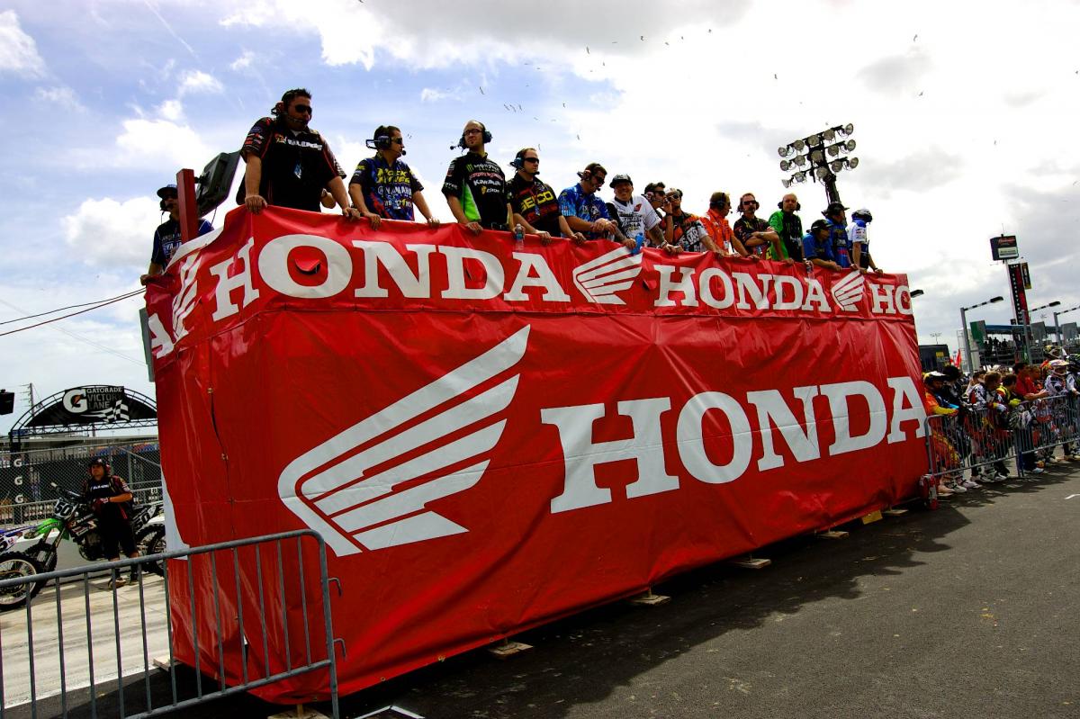 Team personnel observing practice