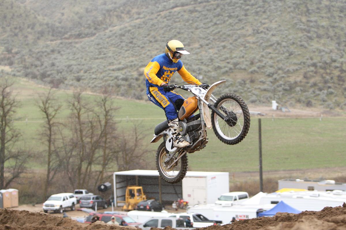 Bradshaw on a Husky 125