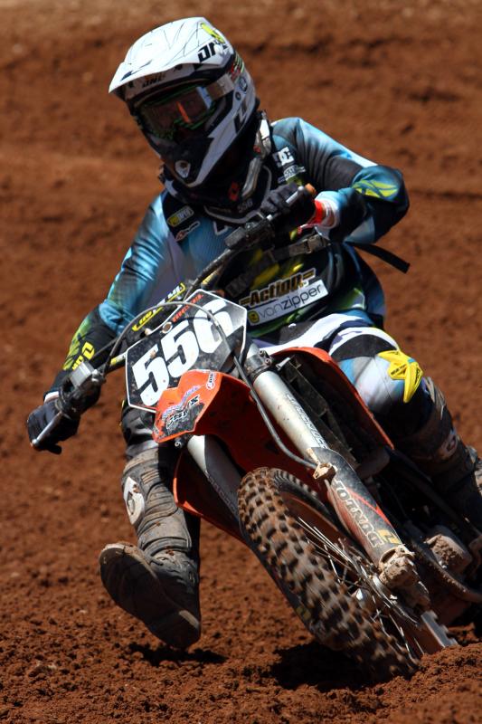 Brady Kiesel finished on the podium with a third place in the 250 4-stroke Non-Pro class