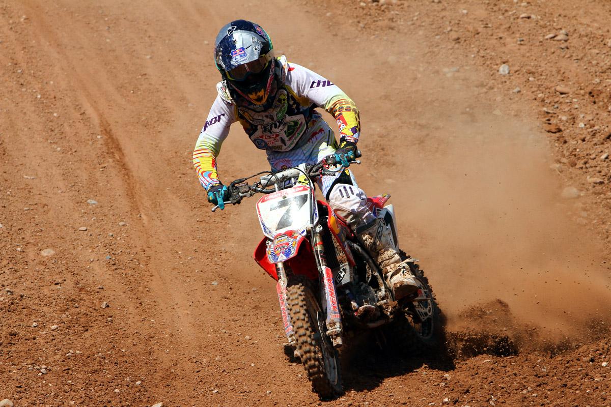 One of the most dominant performances of the week came from Cooper Webb, who won four of the five classes he entered. Two first lap crashes in the second moto of the  85/150 Mod. 14-16 class left Webb with a damaged shifter (as well as a lap down), ruining his shot at running the table.