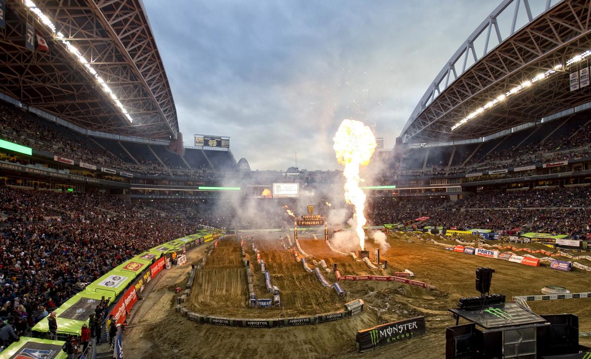 Opening ceremonies at Qwest field in Seattle 