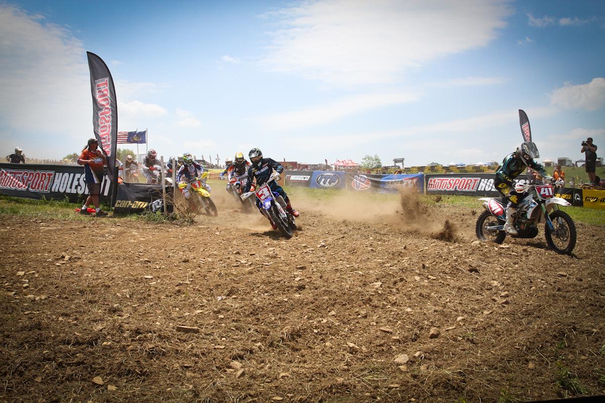 Paul Whibley grabs a good start in the XC1 class