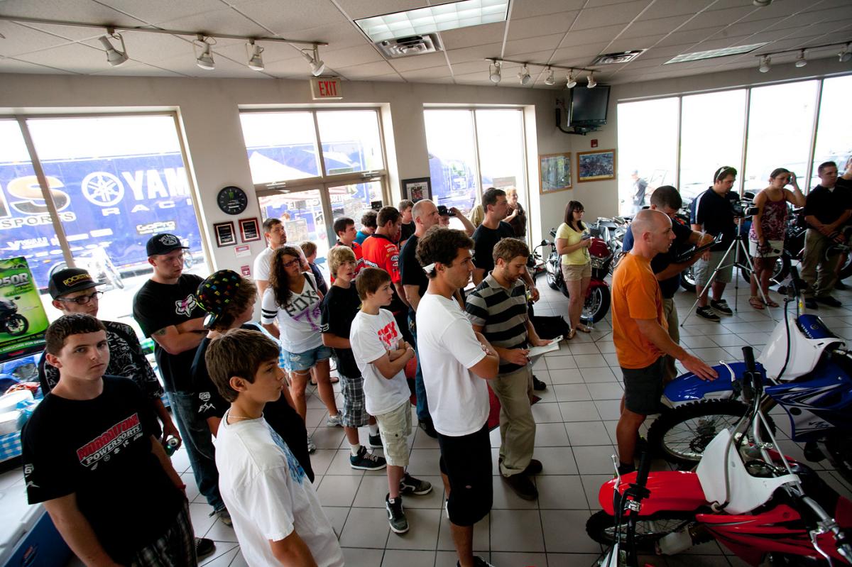 Fans at Morgantown Powersports.