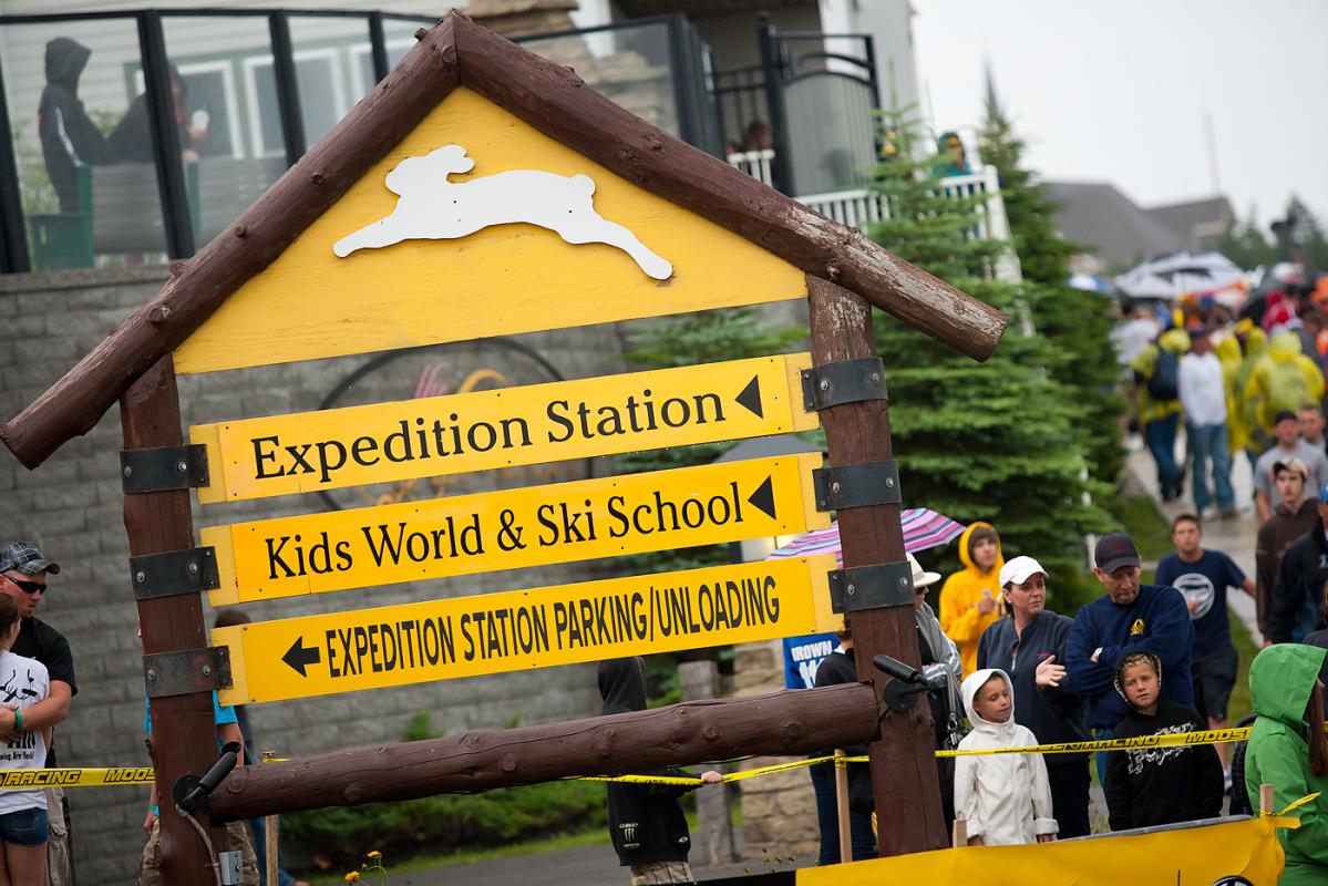 Snowshoe Village, where the start takes place.