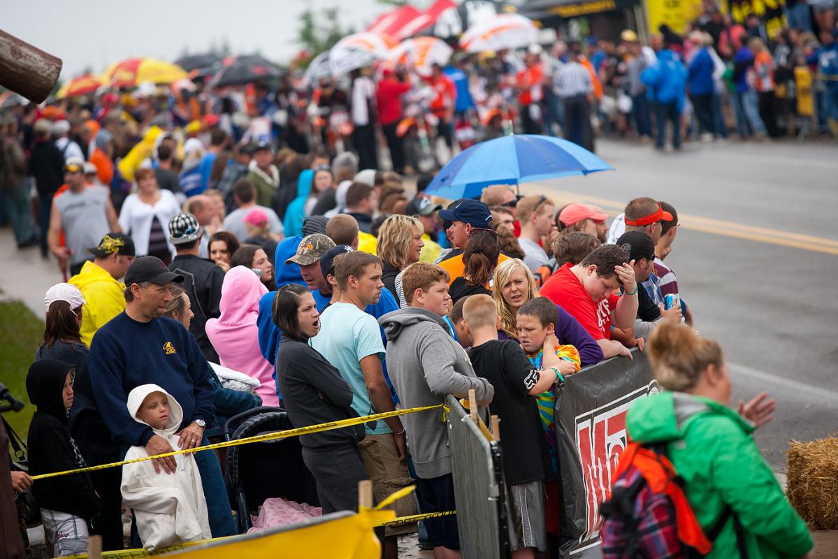 Spectators came out in droves to the Snowshoe GNCC.