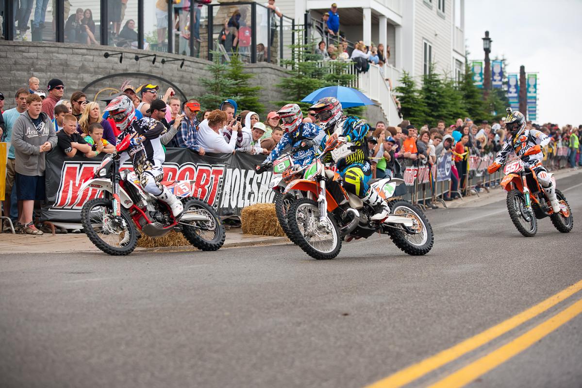 Chris Bach, XC2 rider Steward Baylor, and Kailub Russell.