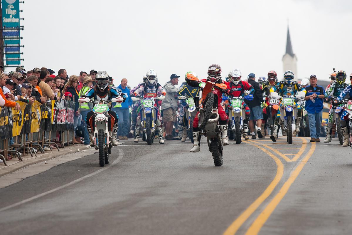 The wheelie off the line was a spectator favorite.