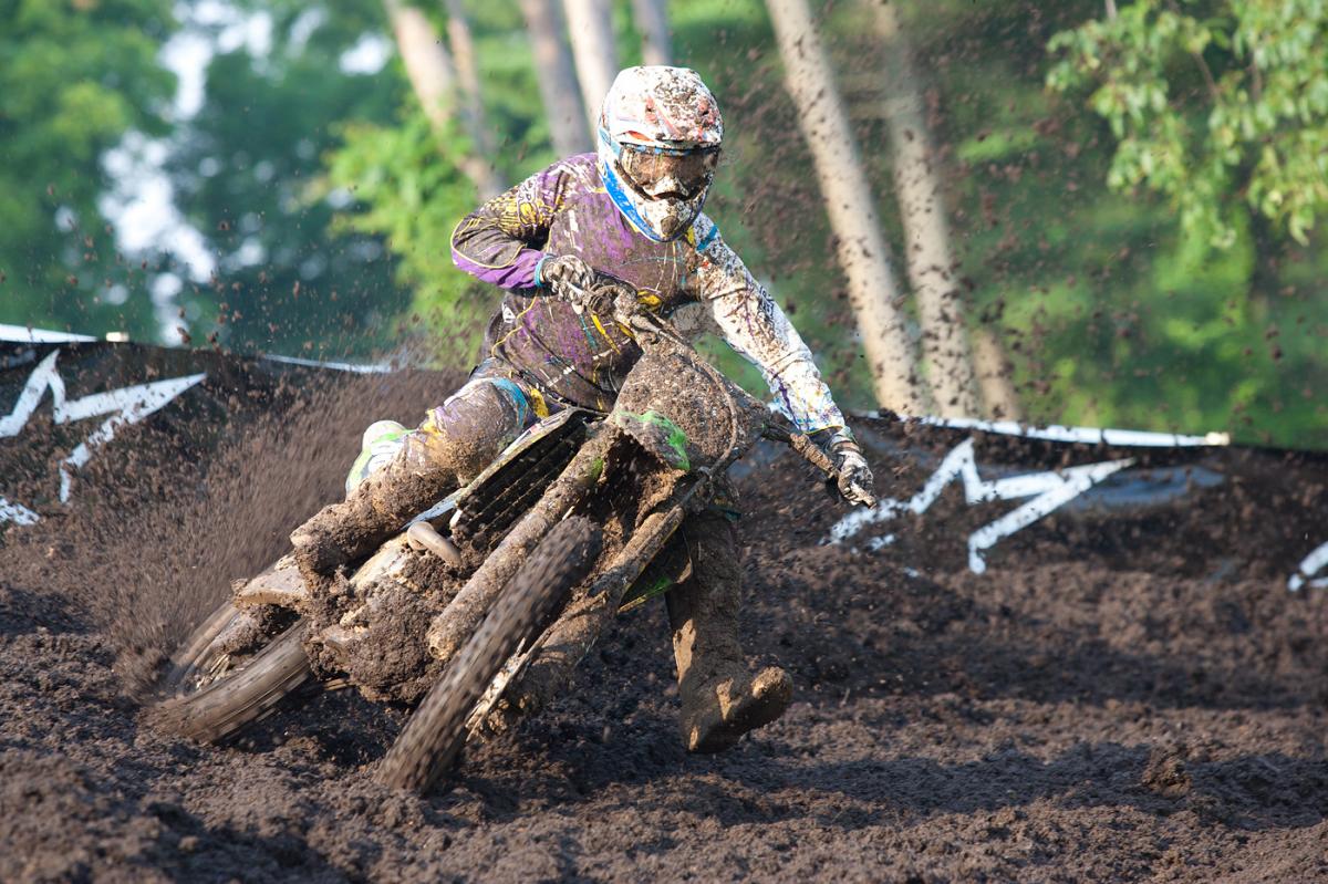 The track was sloppy early, but it's shaping up really nice now.