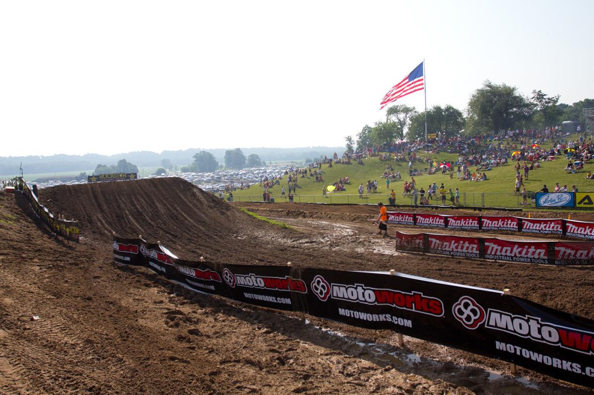 The fans are starting to come out and get their spots on the hill.