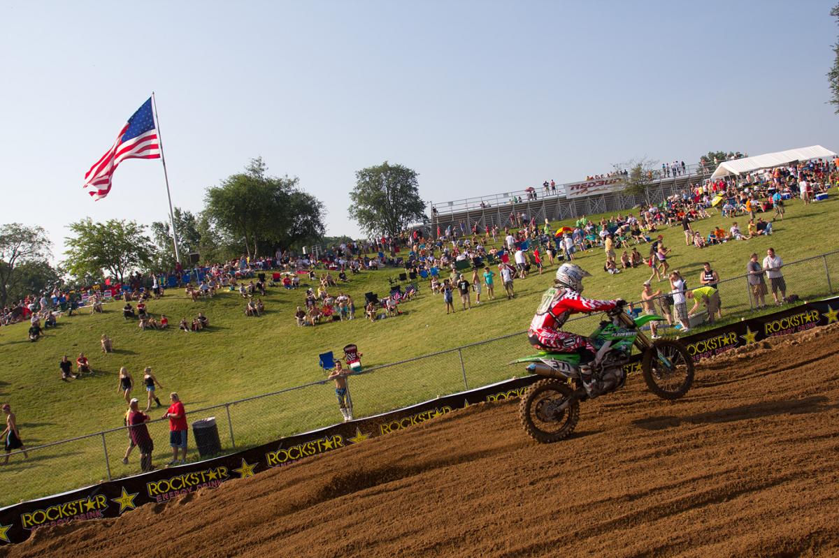 The track crew brought in some extra soil for the sand whoops section this year.