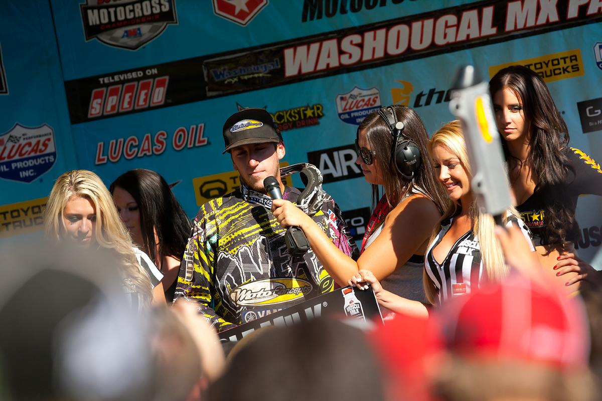 Jake Canada won the Muscle Milk Recovery award.