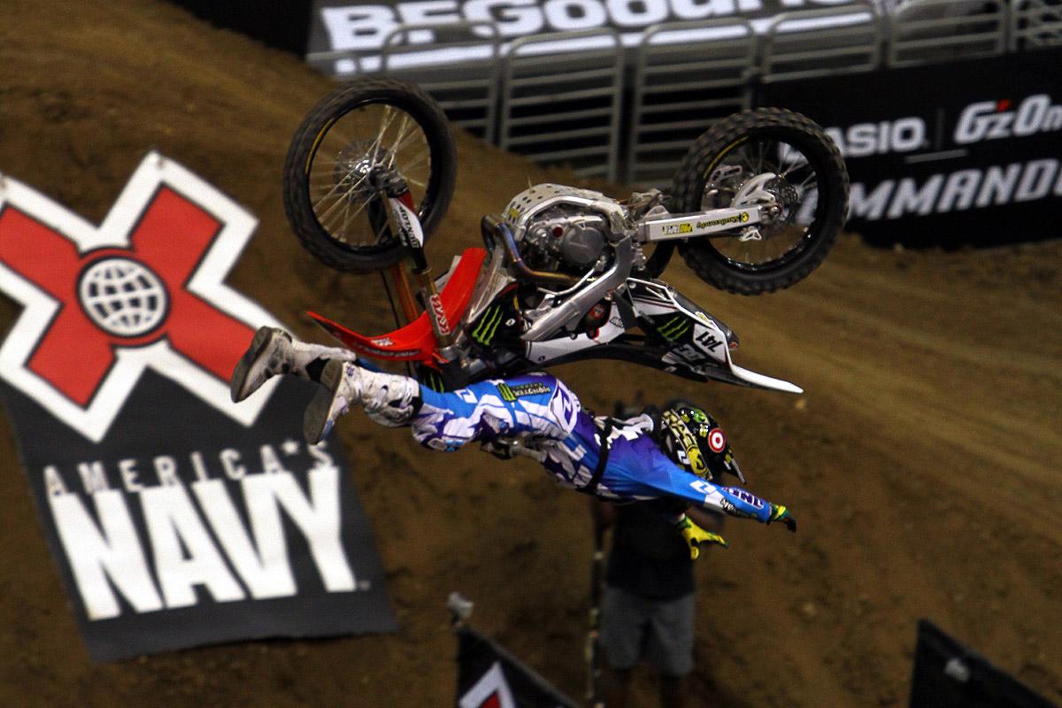 Throwing it upside down was a common theme at X Games 17.