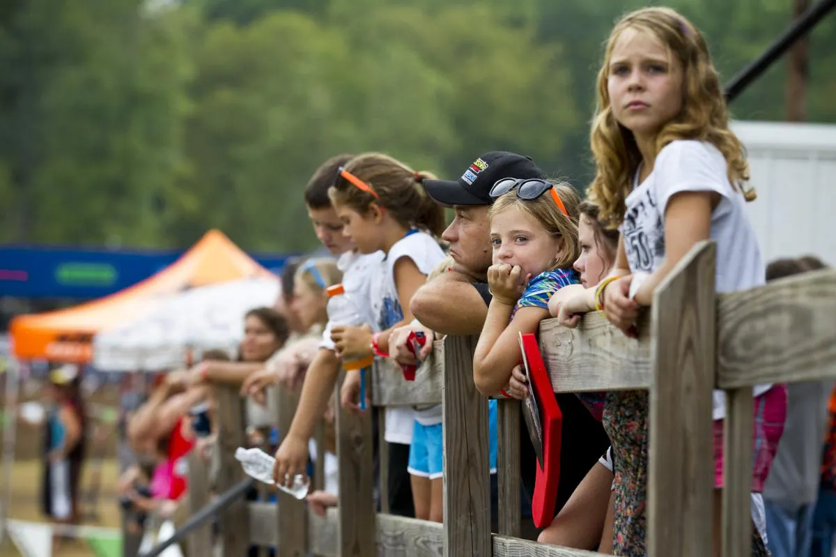 Fan lined the fence all week at the Ranch.