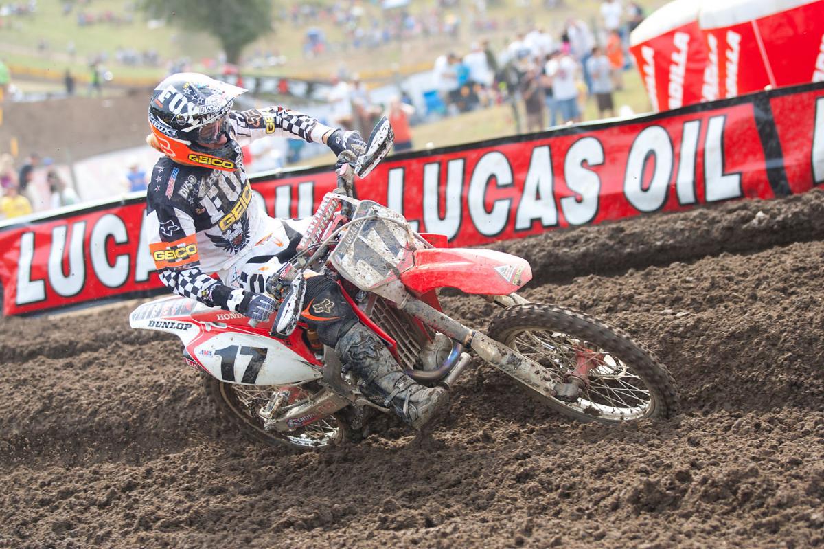 Justin Barcia on a 450