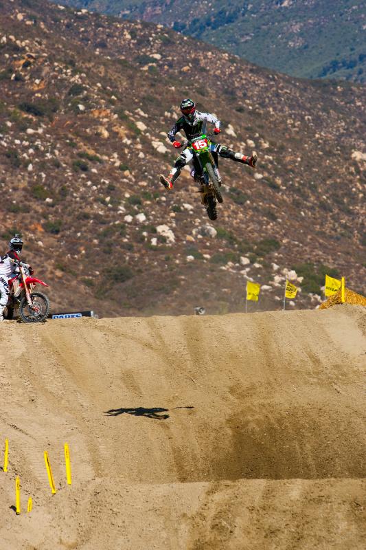 Dean Wilson showing off for Reed