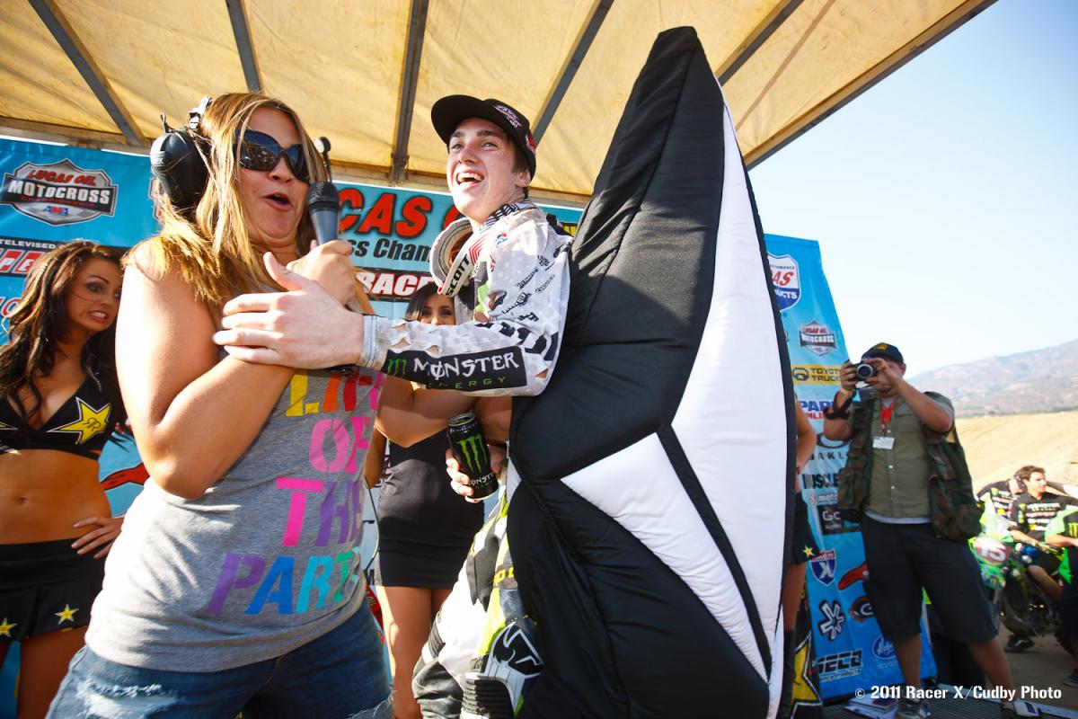 Dean Wilson attacked on the podium