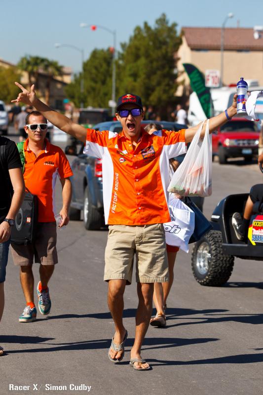 Marvin Musquin arrives