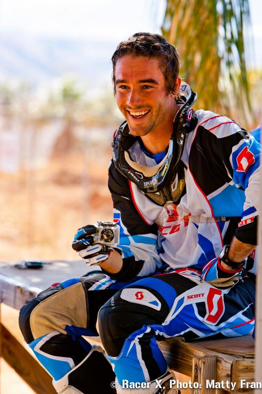 Ryan Sipes filming with his GoPro