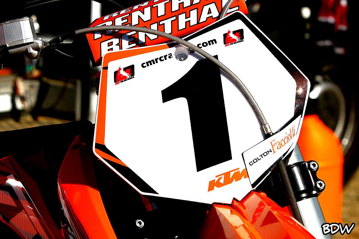 Facciotti rocking the #1 plate