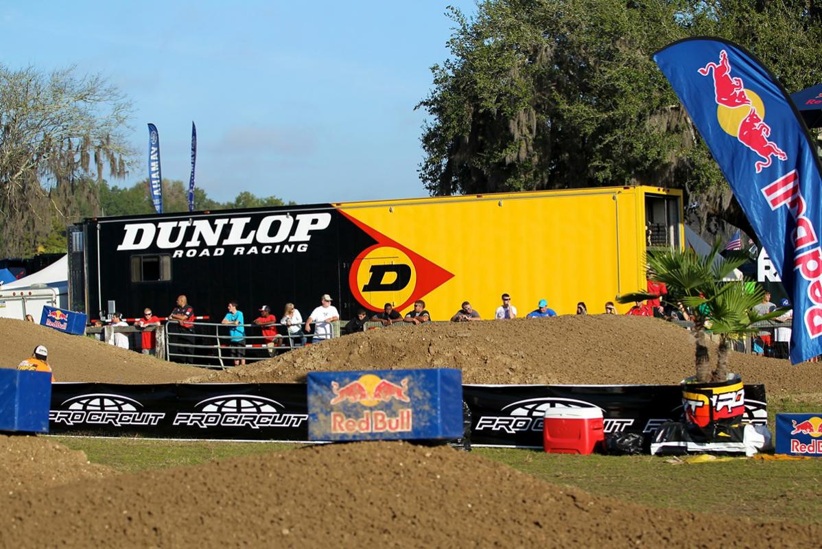 The Dunlop set-up at Mini O's