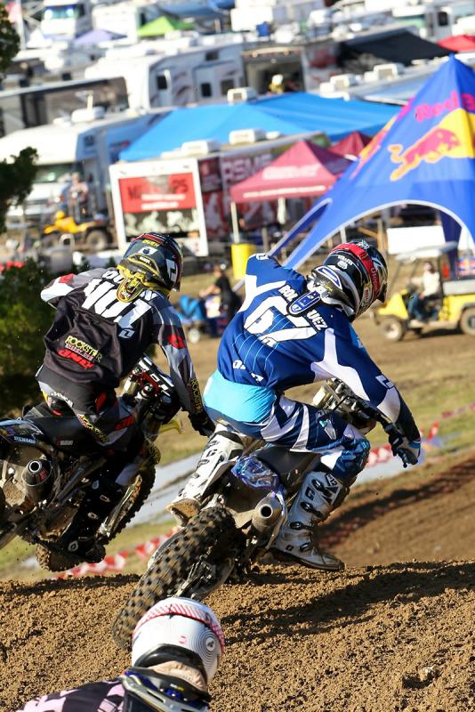 Jace Owen (401) battling with Anthony Rodriguez (67)   