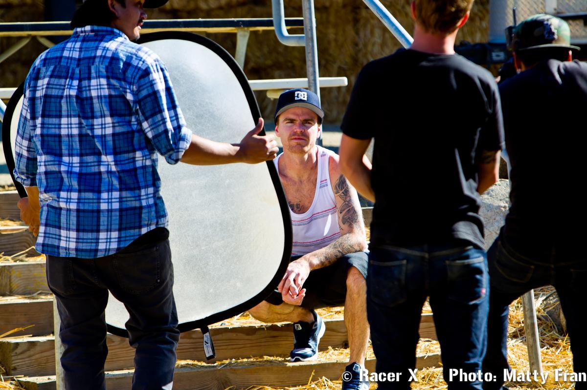 Nate Adams working the camera