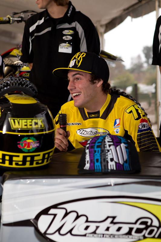 Tommy Weeck was all smiles yesterday