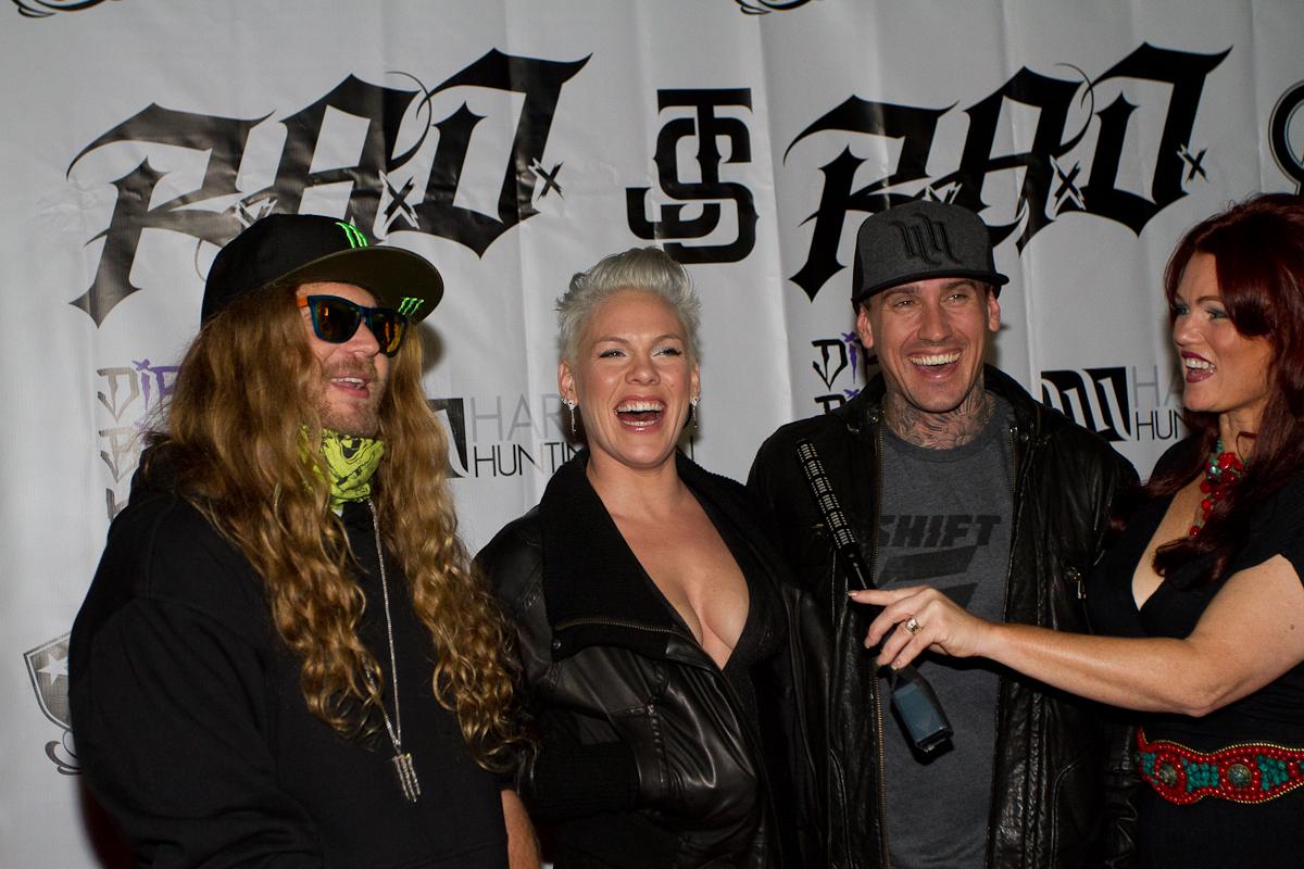 Life time Acheivement winner Carey Hart and his wife Alecia Moore ‘Pink’