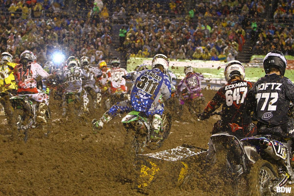 Lites start in the rain // San Diego SX