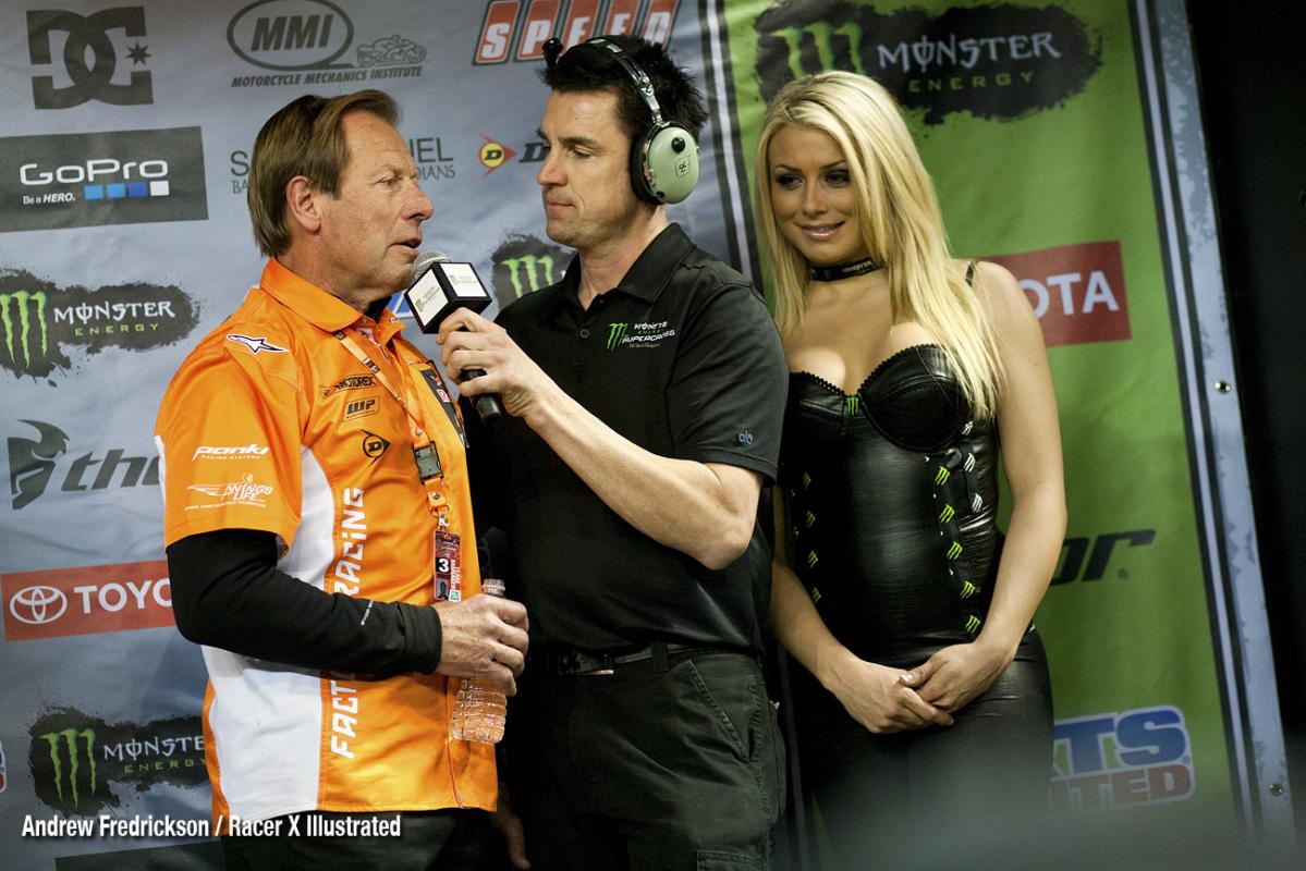 Roger Decoster on the podium.